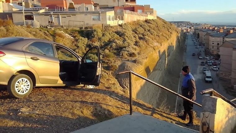 El conductor fue rescatado