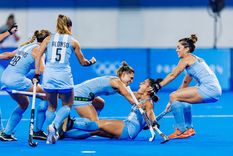Las Leonas irán por el primer puesto del grupo en la última fecha ante Gran Bretaña, el sábado desde las 5 de la mañana, hora de Argentina. Foto: @prensaCOA Las Leonas irán por el primer puesto del grupo en la última fecha ante Gran Bretaña, el sábado desde las 5 de la mañana, hora de Argentina. Foto: @prensaCOA