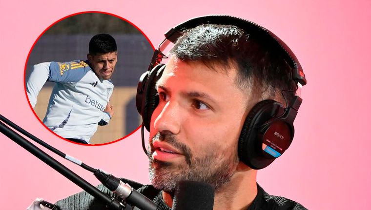El Kun Agüero bancó a Marcos Rojo tras la noticia de su salida de Boca.