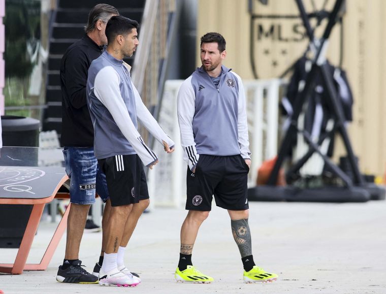 Messi y Suárez juntos en Inter Miami. Foto: NA