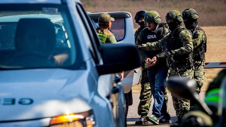 Así trasladaban a uno de los narcos más poderosos de Argentina Foto: Télam
