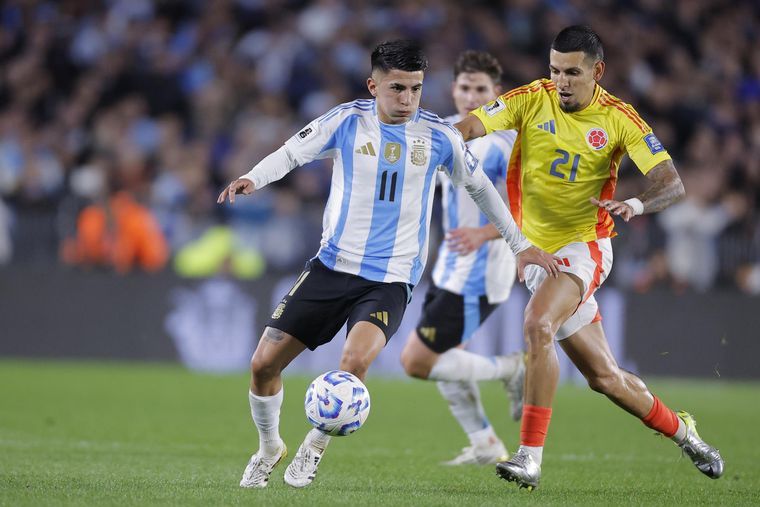 La Selección argentina empató con Colombia en el Monumental.