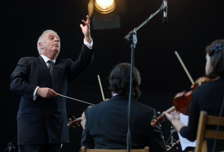 Barenboim en acción. Foto: NA