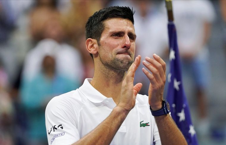 Djokovic no pudo contener las lágrimas. Foto: US Open
