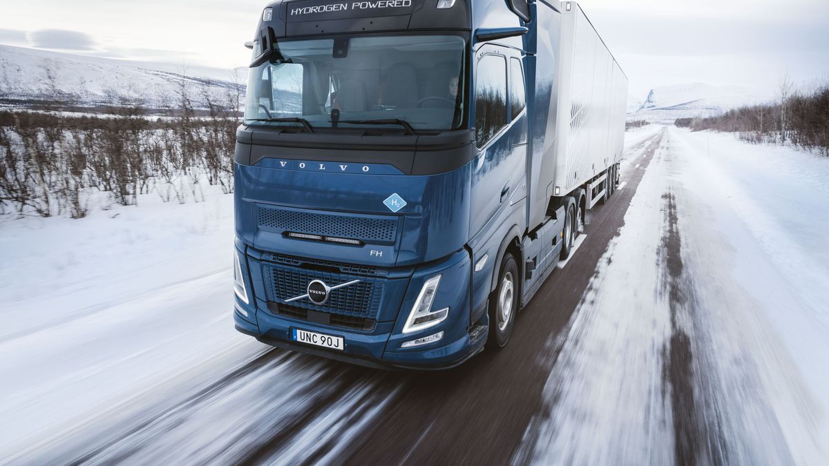 El futuro camión de hidrógeno de Volvo: potente y eficiente en consumo