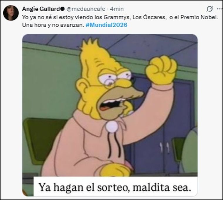 Las redes se llenaron de memes durante el sorteo del Mundial 2026. Las redes se llenaron de memes durante el sorteo del Mundial 2026.