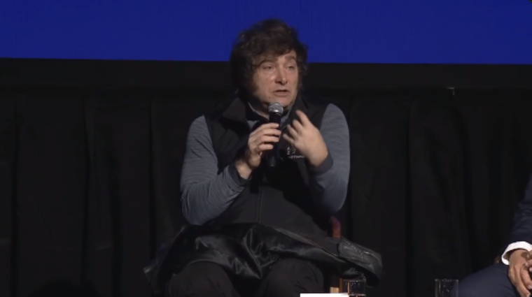 Javier Milei habló en La Rural sobre el el rumbo económico del Gobierno. 