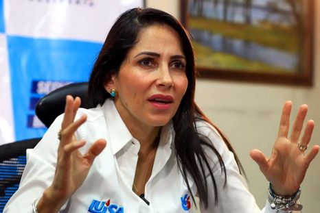 Luisa González, candidata opositora de Ecuador. Foto: Efe.
