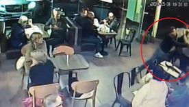 El incidente fue captado por las cámaras de seguridad del establecimiento Foto: captura video