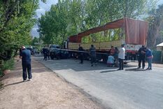 La escena tras el accidente Foto: Ministerio de Seguridad