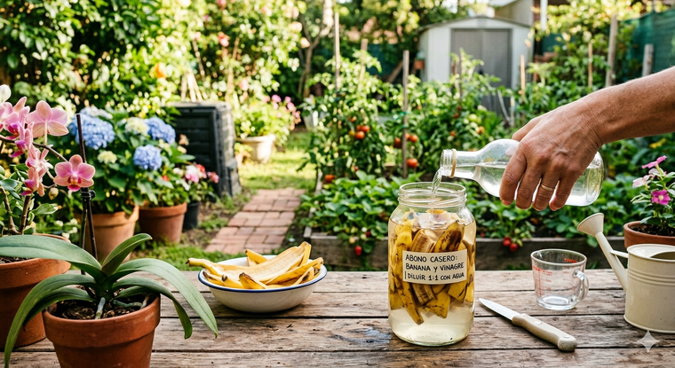 Un fertilizante natural para las plantas. Fuente: IA Gemini.