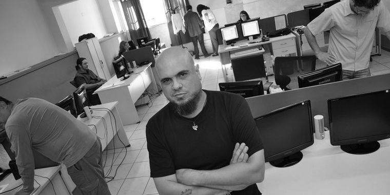 Pablo Marchetti en la redacción de MDZ. Foto: Alf Ponce / MDZ