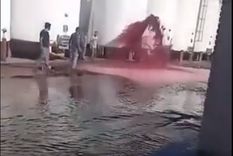 Se perdieron 15 mil litros de vino Foto: Captura de pantalla