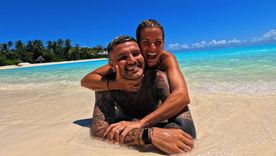 Mauro Icardi con la China Suárez en Maldivas. Mauro Icardi con la China Suárez en Maldivas.
