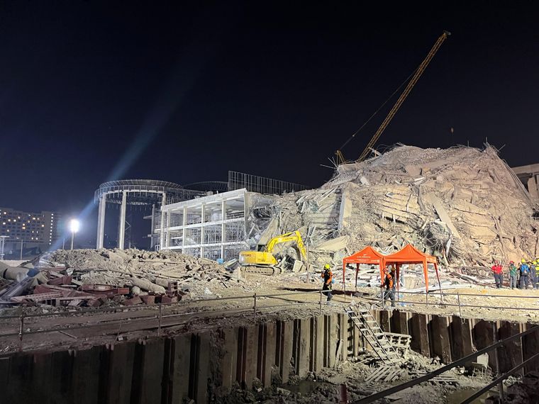 El derrumbe del edificio tuvo lugar en el distrito tailandés de Chatuchak Foto: Dante Kaplanski /MDZ