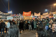 La manifestación en Panamericana. La manifestación en Panamericana.