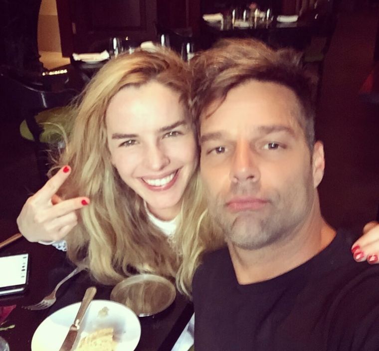Ricky Martin y Eglantina Zingg Foto: Archivo