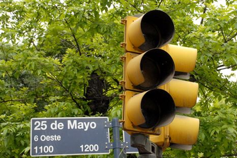 No funcionan algunos semáforos de Mendoza. No funcionan algunos semáforos de Mendoza.