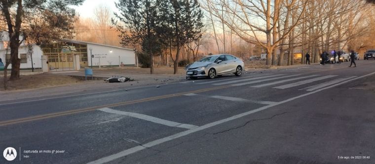 Los vehículos involucrados en el accidente Foto: Ministerio de Seguridad