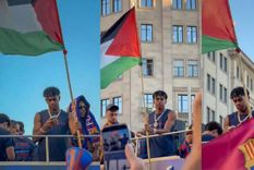 Israel protestó por la actitud de apoyo de Lamine Yamal a Palestina. Foto Efe