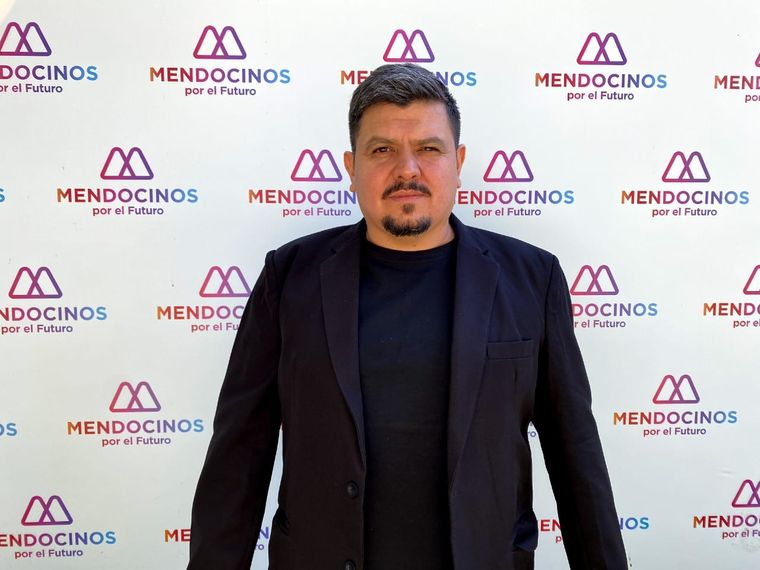 Germán Pérez fue precandidato a intendente de Las Heras en la lista de Luis Petri. Foto: Twitter Luis Petri