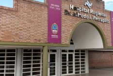 El policía herido está en la terapia intensiva del Hospital Perrupato Foto: ALF PONCE / MDZ