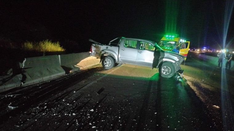 El accidente ocurrió este martes en Potrerillos, a la salida del túnel del Dique.