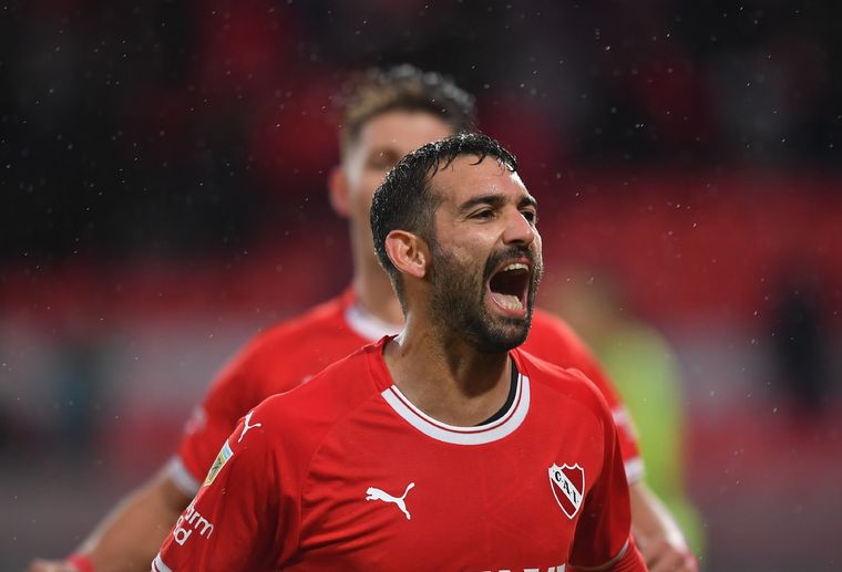 Cauteruccio le da el triunfo parcial a Independiente ante Belgrano Foto: Télam