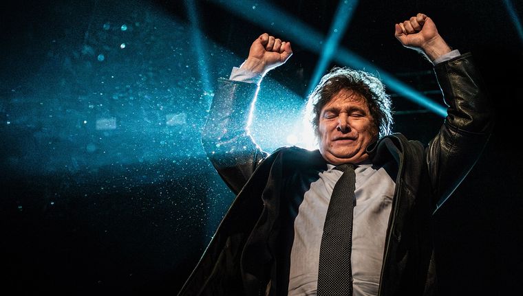 Clave. Javier Milei y la fiscalización, el desafío para ganar el 19. Foto: DPA