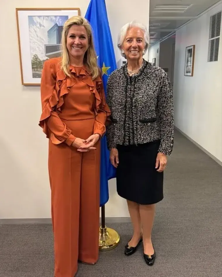 Máxima Zorreguieta y el look naranja que impactó en Washington. Máxima Zorreguieta y el look naranja que impactó en Washington.