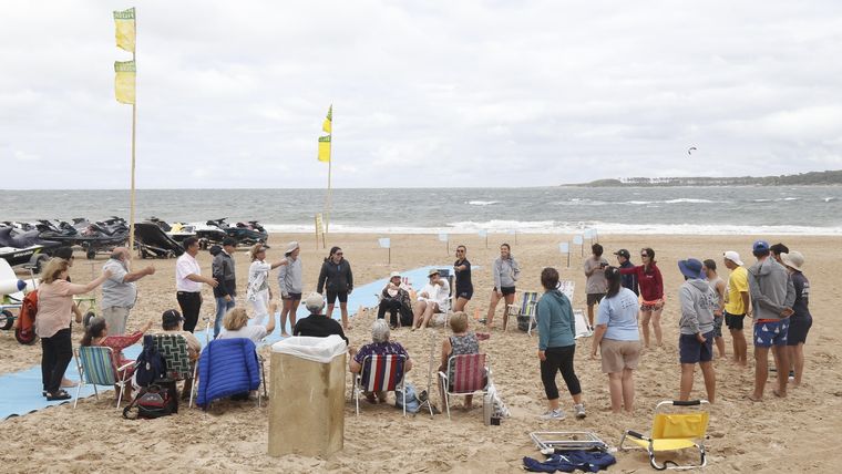 Playa accesible en Punta del Este. Foto: Gentileza