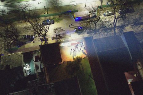 El operativo en la Cuarta Sección, donde fue detenido el sospechoso de un robo. El operativo en la Cuarta Sección, donde fue detenido el sospechoso de un robo.