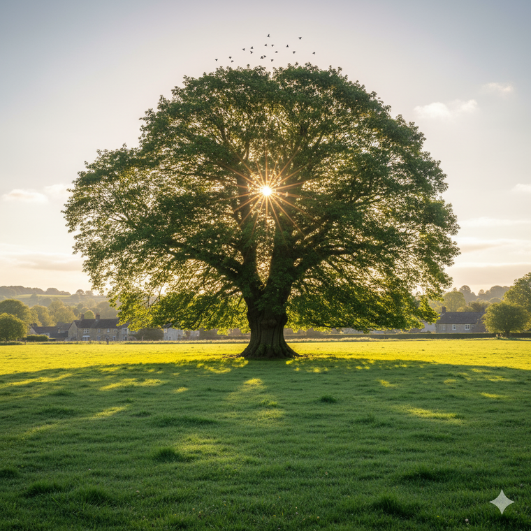Un árbol con simbolismo. Fuente: IA Gemini.