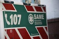 Personal del SAME trabajó en el incendio en un edificio del barrio de San Nicolás (imagen ilustrativa).