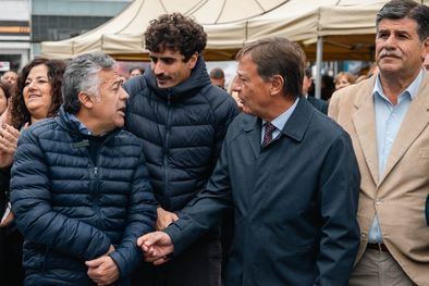 MDZol | Cornejo, Suarez y Natalio Mema. Foto: Santiago Tagua/MDZ