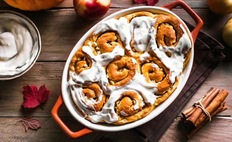 Rollos de canela Una receta simple y en pocos pasos para sorprender a tu familia. Foto: Shutterstock