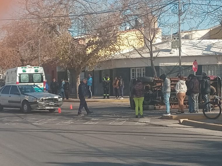 Un nuevo accidente se registró en una transitada esquina de Guaymallén.