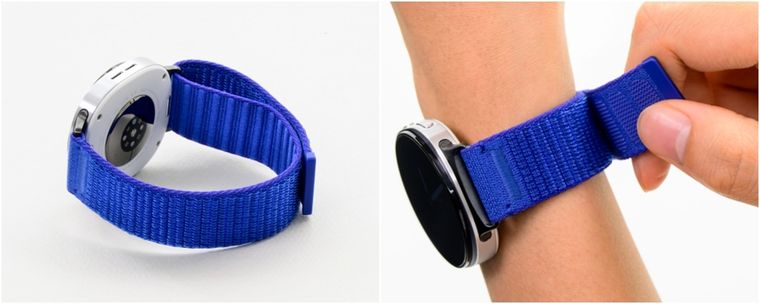 La correa de tela de Samsung ofrece ligereza y suavidad durante todo el día. La correa de tela de Samsung ofrece ligereza y suavidad durante todo el día.