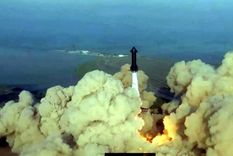 Starship Momento del despegue del Starship. Foto: Dpa.