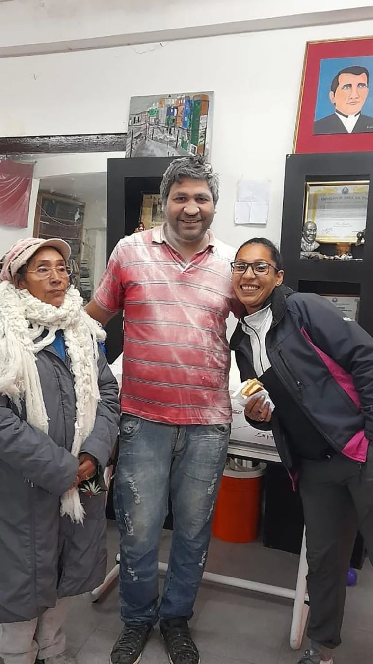 Cesar Sanabria junto a su mama Ramona. Foto: CS