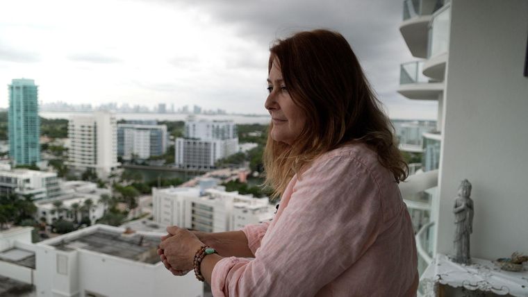 La vista de Miami Beach desde el apartamento de Ilona Biskup.