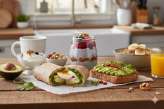 Desayuno para un corazón sano. Fuente: IA Gemini.