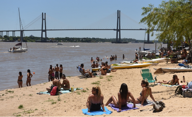 La playa uno de los atractivos de Rosario Foto: Municipalidad de Rosario