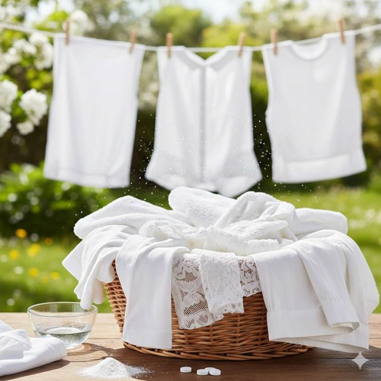 Recupera tu ropa blanca.