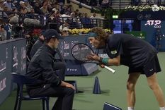 El insulto del ruso Rublev. Foto: @jmgmoron