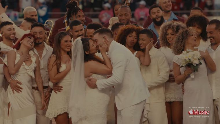 La boda que se vio en el entretiempo fue real. La boda que se vio en el entretiempo fue real.