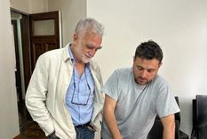 Juan Grabois, junto a Luis Moreno Ocampo, exfiscal del Juicio a las Juntas Foto: Twitter Oficial Juan Grabois