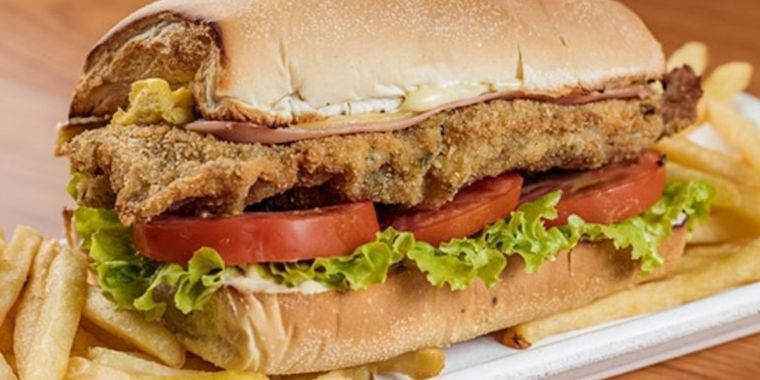 Sandwich de milanesa Foto: De re chupete