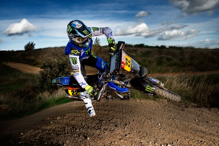 Franco Caimi en acción. Foto @yamaharacingcom