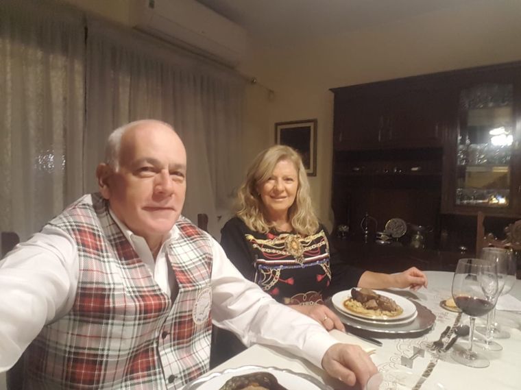 Laura Caram y Carlos Perafita.
